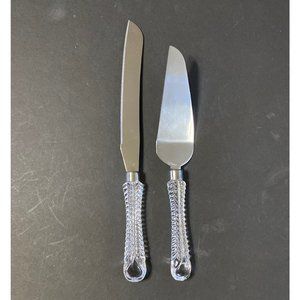 New In Box Shannon Fine Crystal Juliet Cake Knife 14” X 2 1/2” Boxed